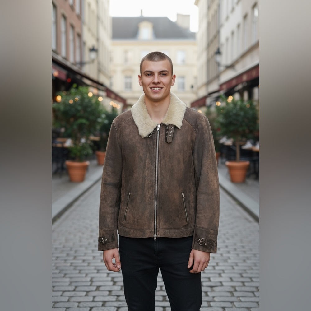 DELAN sheep  leather Jacket